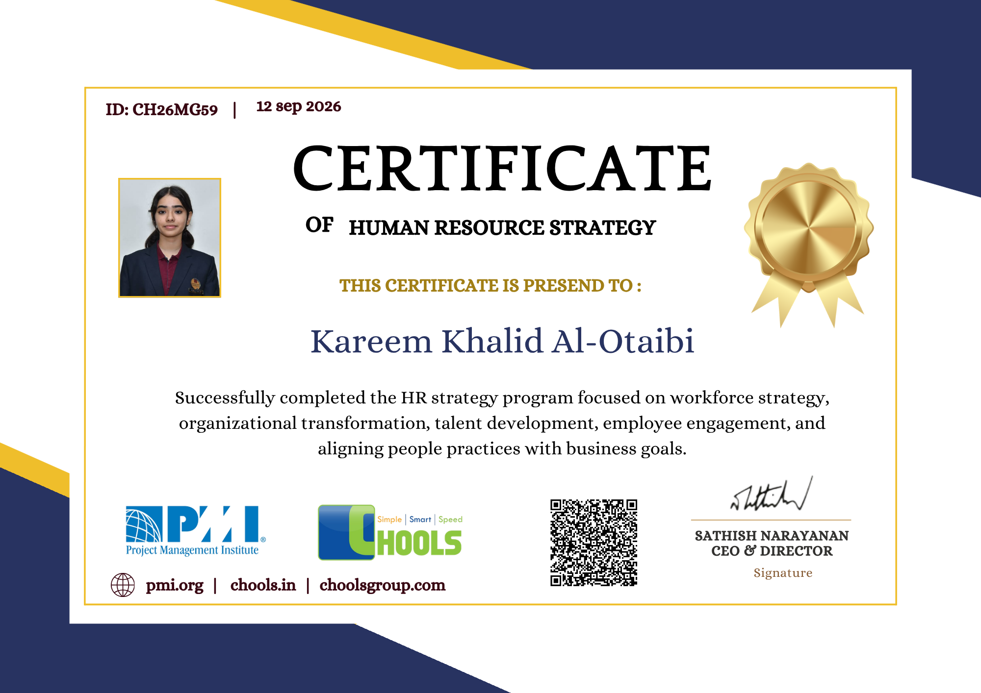 Management Programs Certificate